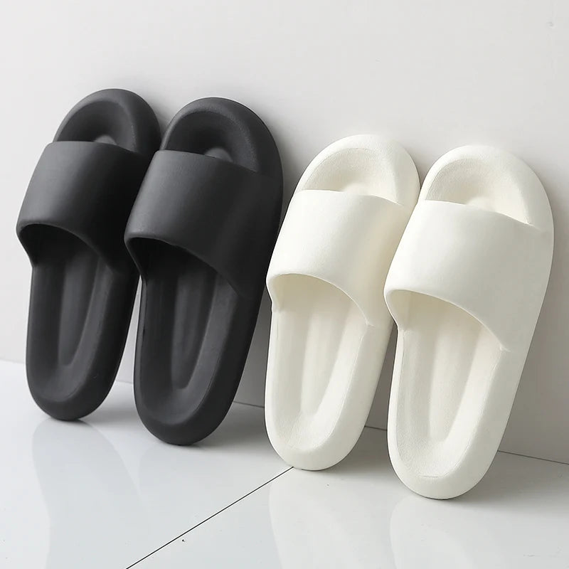 New Soft EVA Slippers Couples Home Slipper Outdoor Beach Summer Sandals Bath Men Flip Flops Non-Slip Women Thick Sole Shoes