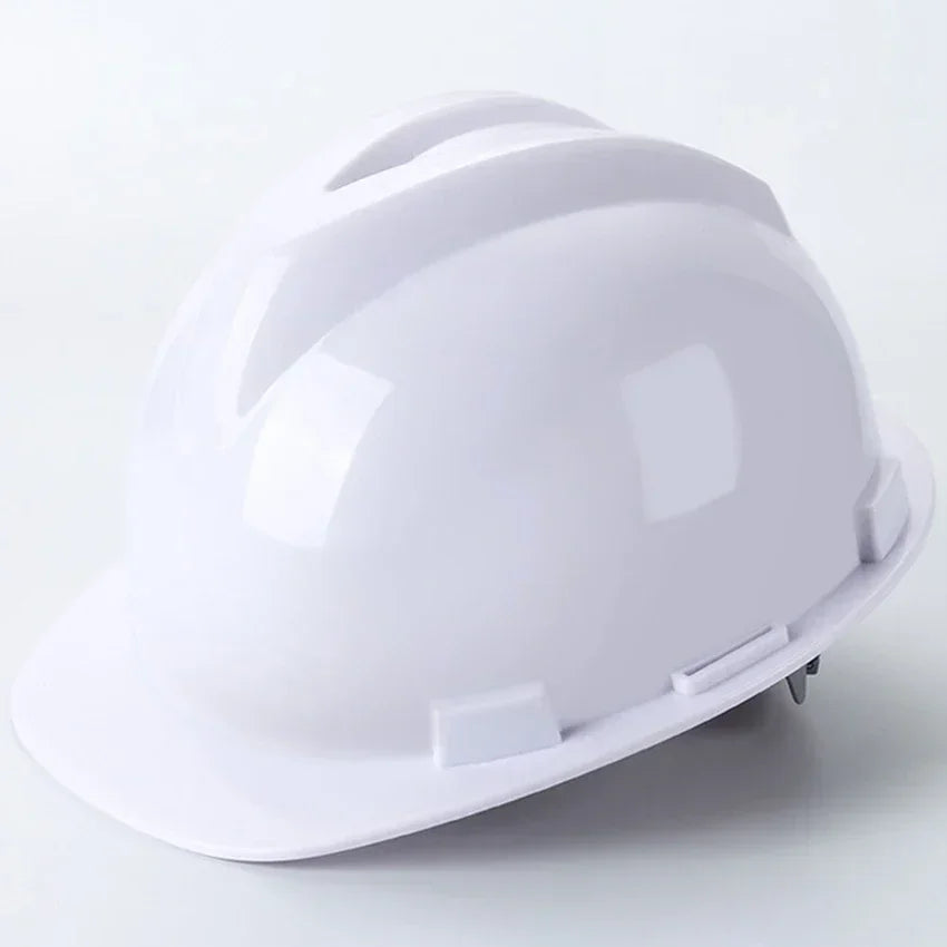 Worker Construction Site Protective Cap ABS Hard Hat V Shaped Adjustable Size Rotary Knob Safety Helmet