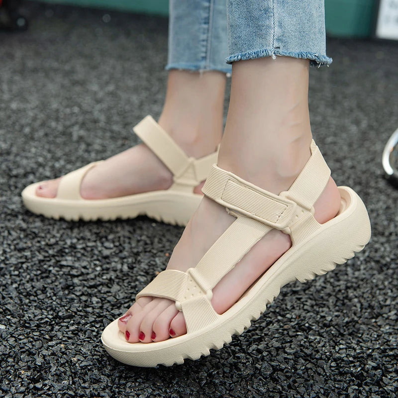 Sommer-Sandalen 2025: Womens Sandals Summer Trend Anti-slip Wear-resistant - Lightweight EVA Flat Sandals Women Outdoor Beach Shoes Collection