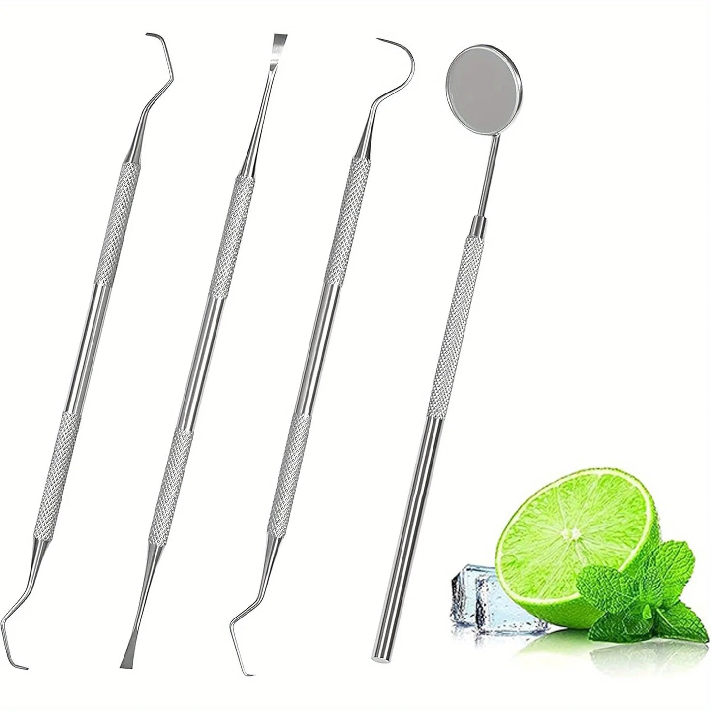 YJYIBEI Zahnreinigung Set - Metall, rutschfest, mit Koffer