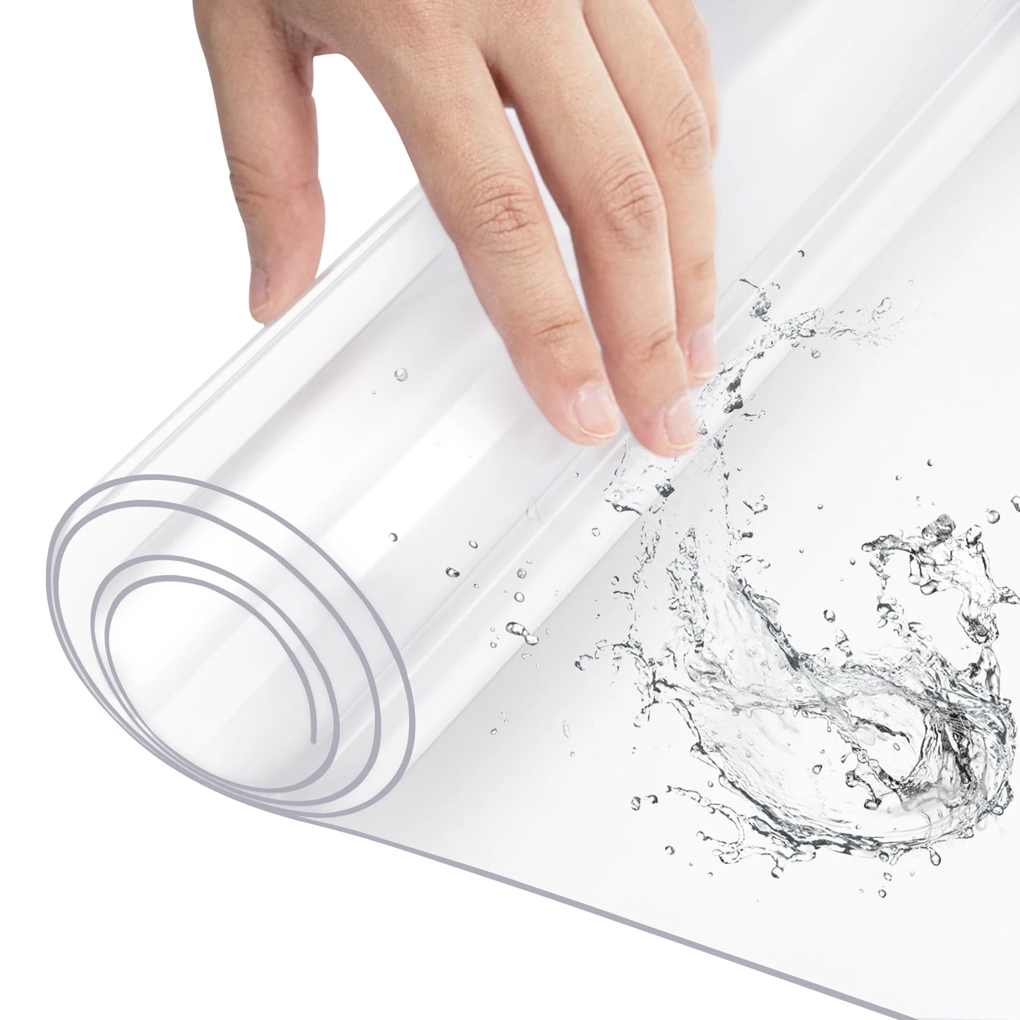 2mm Rechteckiger Tischfilm Kristallklar PVC Transparent