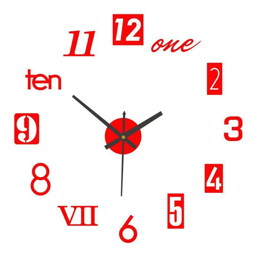 Hign Concerned 3D Leuchtuhr - Rahmenlos Acryl 30cm DIY