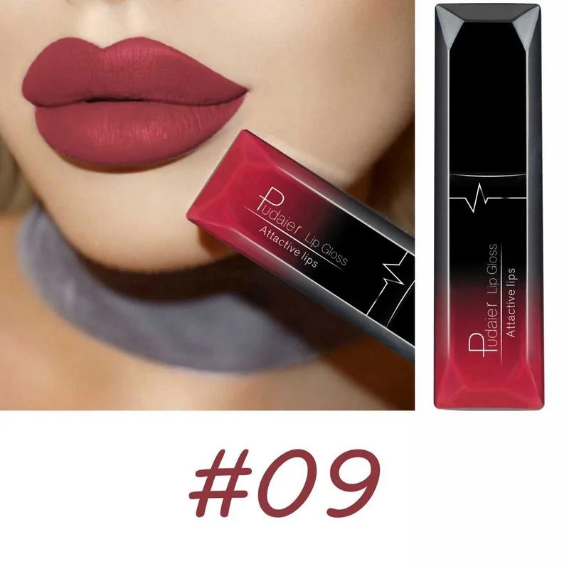 Best Lip Makeup 17 Color elegant Matte Long Lasting Lipgloss Liquid Lipstick Lip Cream