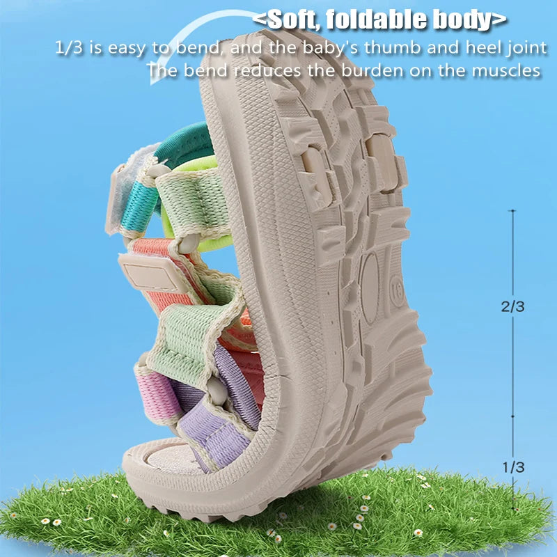 NBGAGA Atmungsaktiv Sandale- Rutschfest Weiche Sohle 30-38