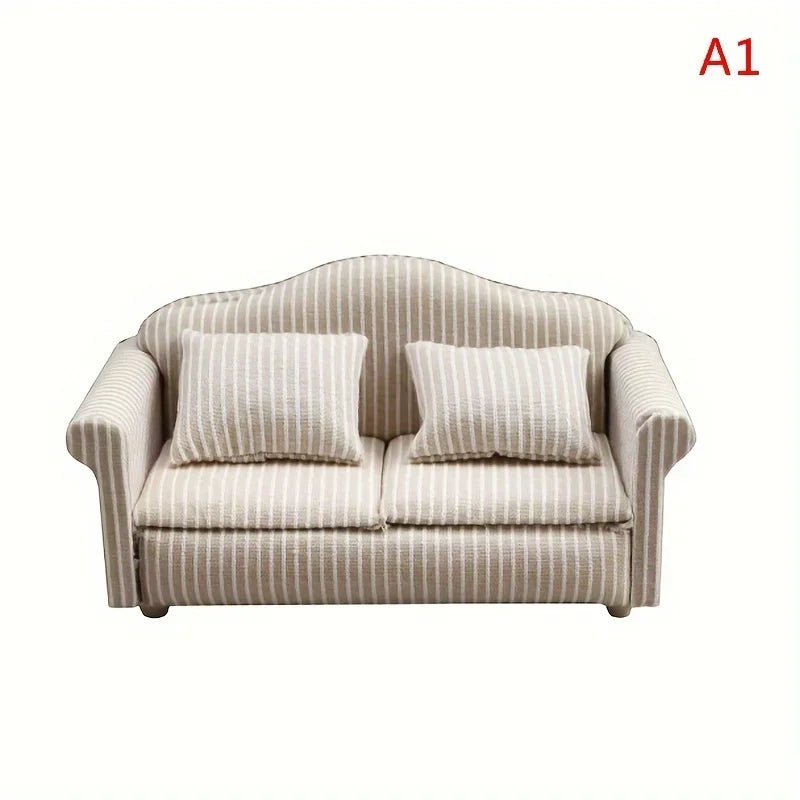 Guangdong Choice Mini Sofa DIY - PVC Weiß Beige Mit Kissen