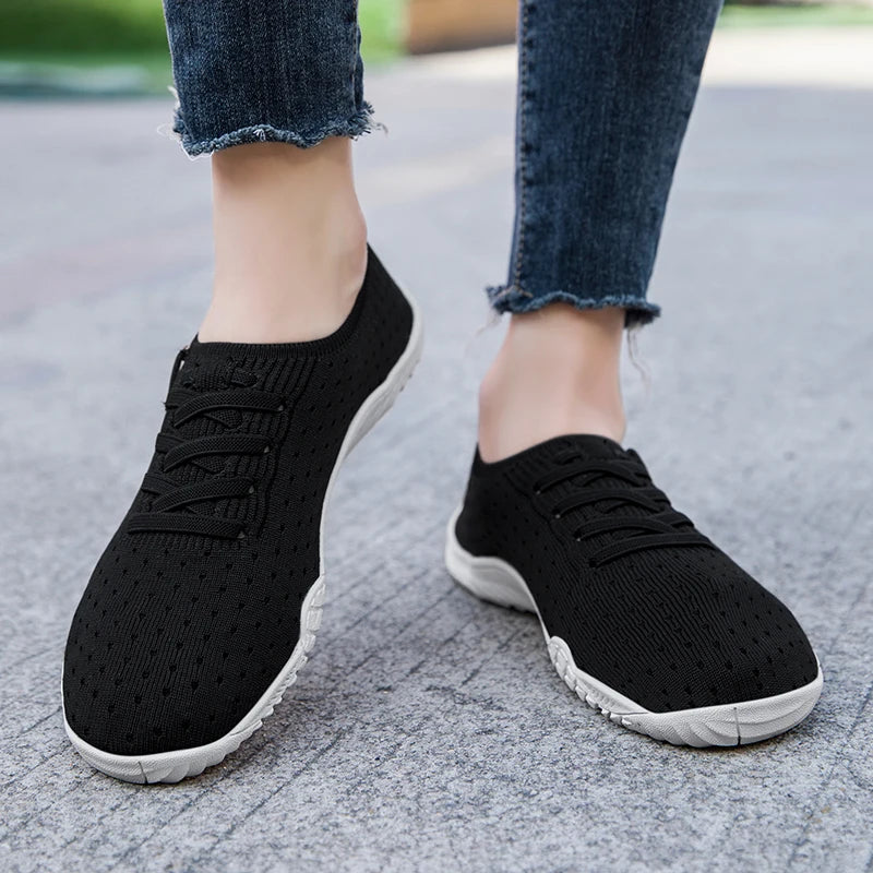 Barefoot Sneakers Women Soft Sole Casual Shoes Comfortable Breathable Outdoor Footwear Flats Vulcanized Shoe Size 36-42