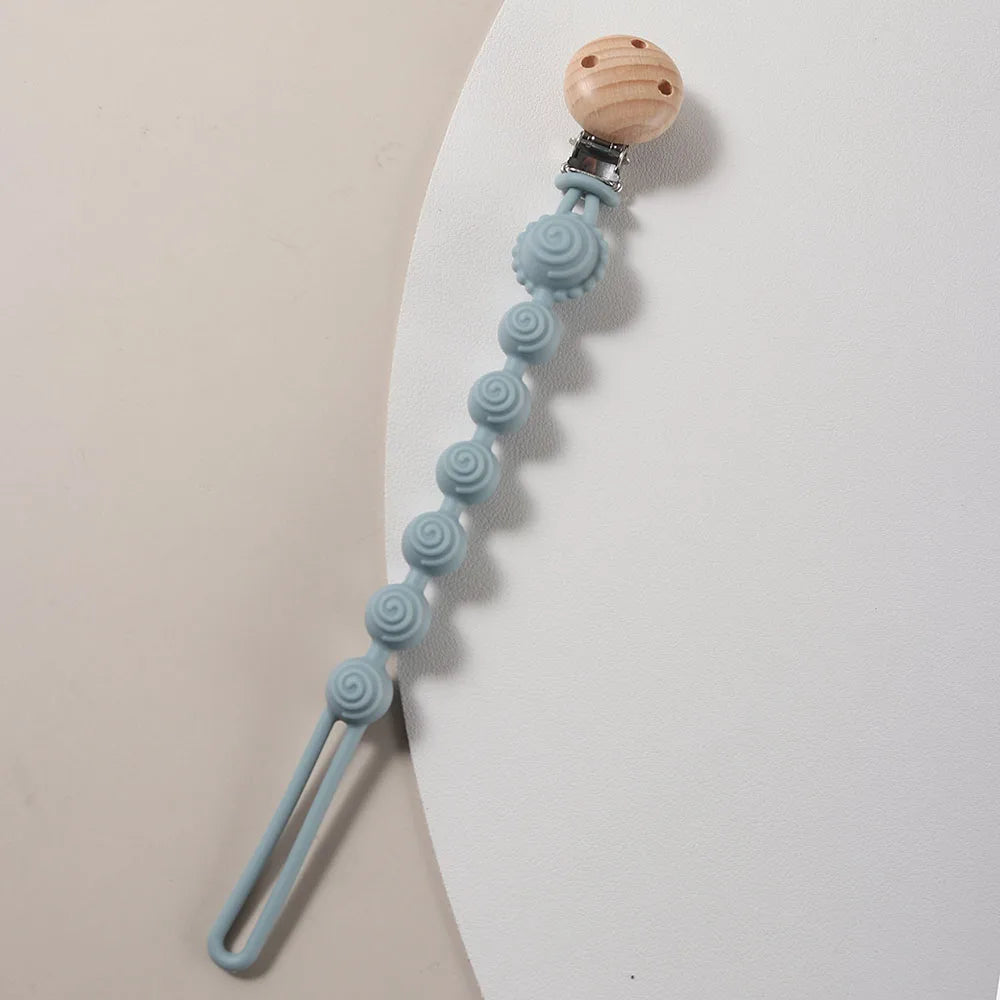 silicone Pacifier Clip Baby cartoon circle cute pacifier Chain for Newborn Teething Soother Dummy Clips beaded
