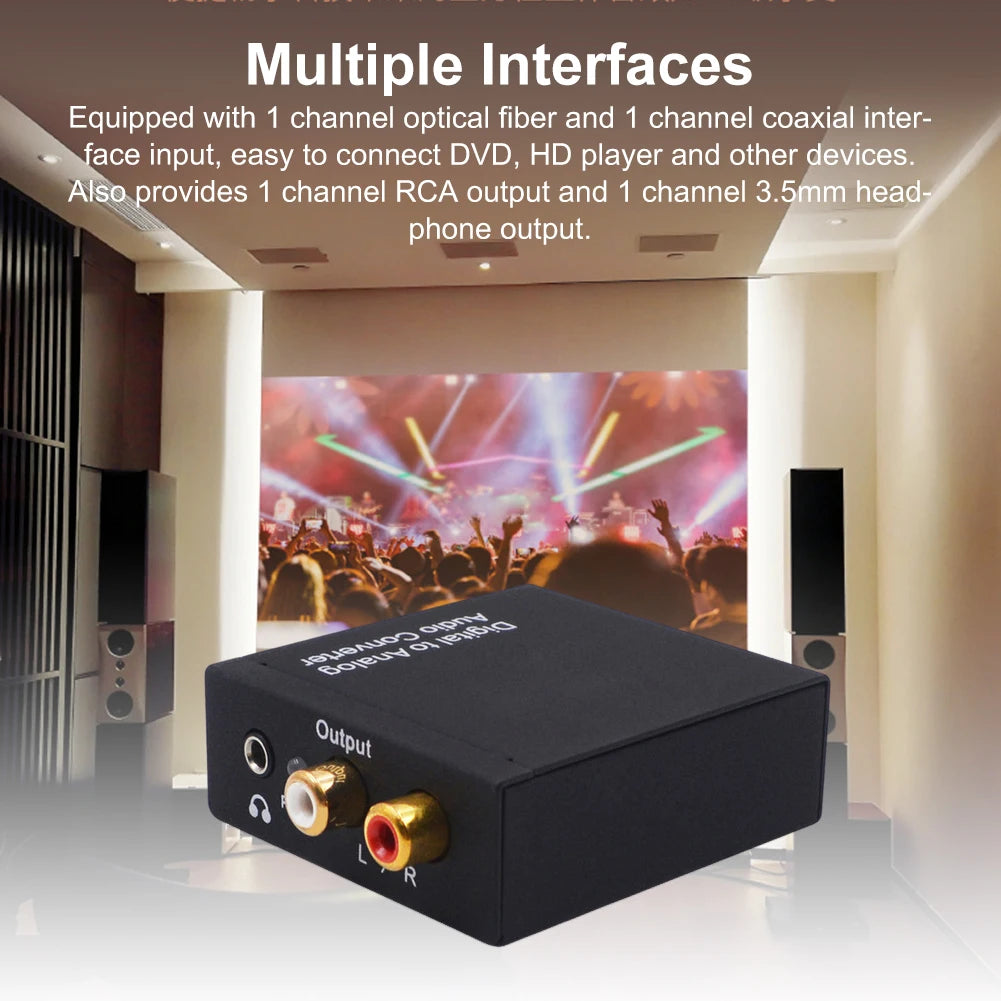 Audio-Konverter 2025: 192KHz Digital To Analog Converter Coaxial SPDIF RCA 3.5mm Optical DAC Decoder Collection