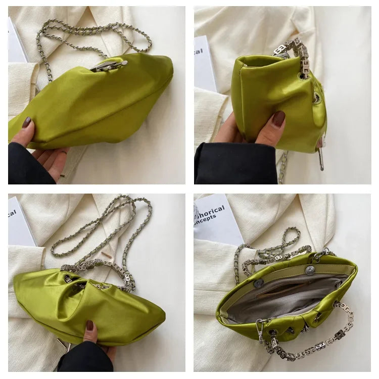 New Fashion Chain Handbags for Women Luxury Crossbody Bag Designer Shoulder Bag Black Female Purse Sac Femme