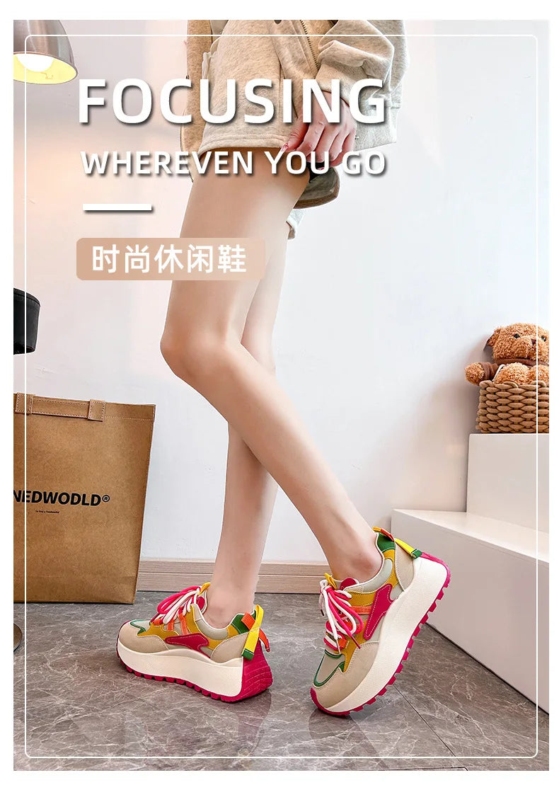 Women Sneakers Luxury Fashion High Top Women Boots Platform Casual Shoes Outdoor Running Shoes for Women Female Ladies Trainers