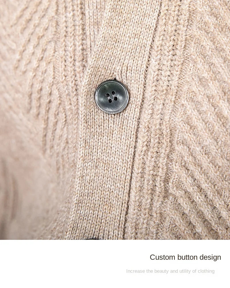 Heritage Vintage Wollcardigan V-Ausschnitt - Slim, Warm LXL