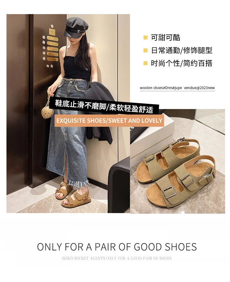 Damen-Vintage-Sandalen 2025: Anti-Slip Matte Platform Beach Casual - Retro-Charme Größe 36-42