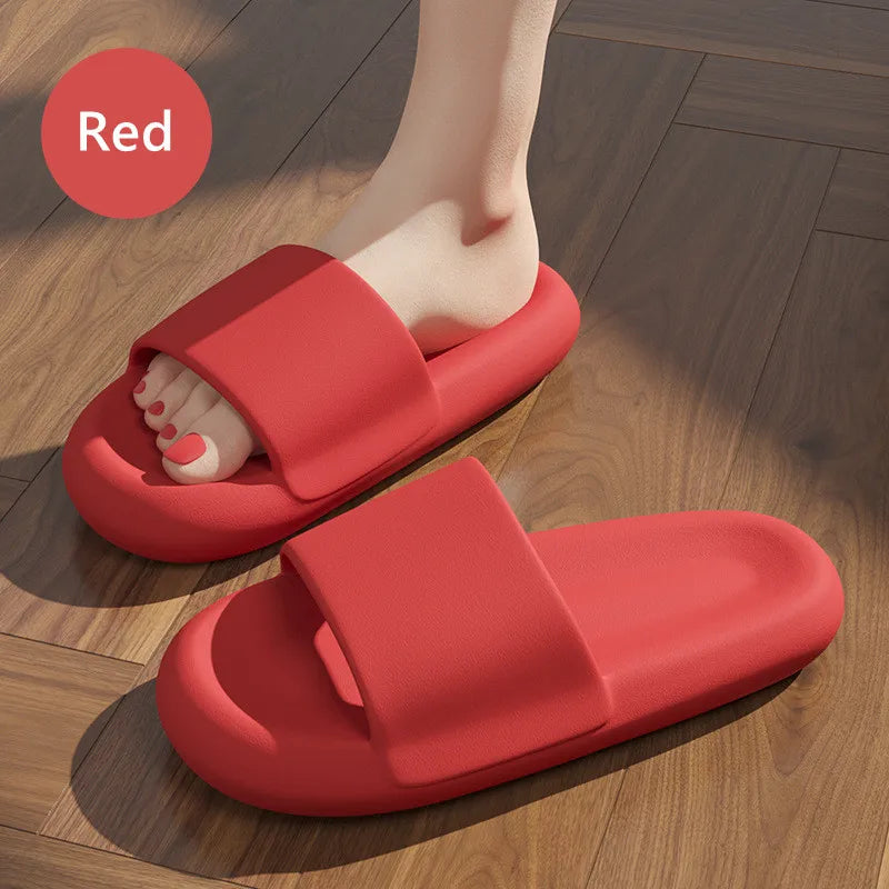 New Soft EVA Slippers Couples Home Slipper Outdoor Beach Summer Sandals Bath Men Flip Flops Non-Slip Women Thick Sole Shoes