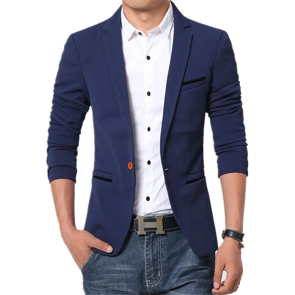 FGKKS Slim Fit Blazer - Flanell, Vollarm, Größen S-XXL