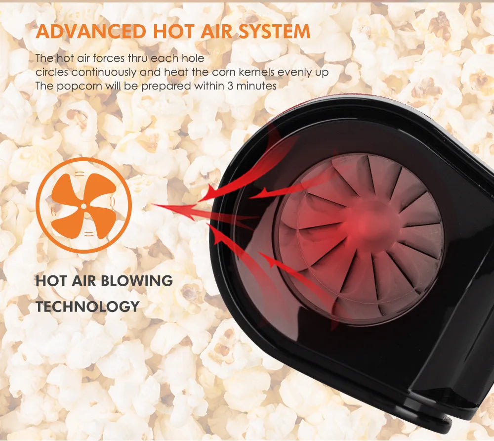 Popcorn Makers Mini Popcorn Machine Electric Household Appliance Machine Fully Automatic Popcorn Machine For Home Kitchen 220V