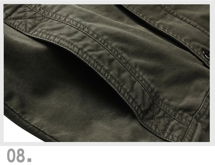 Alpha Military Jacke Casual - Baumwolle M-6XL Taschen