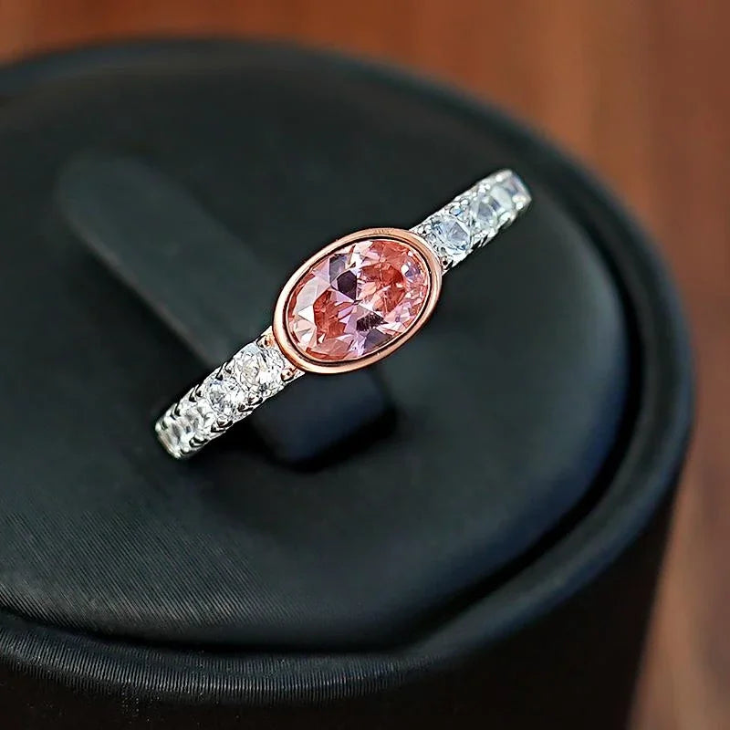 Papalacha R1288 Inel din argint 925 retro - oval 6g zircon