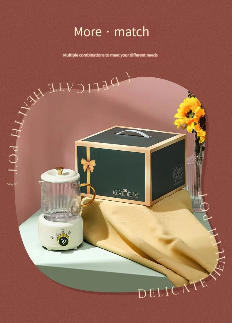 Gesundheitserhaltung Topf, Multi-funktional Haushalt Büro Konstante Temperatur Topf, Klein Glas Vollautomatisch Medizin Topf