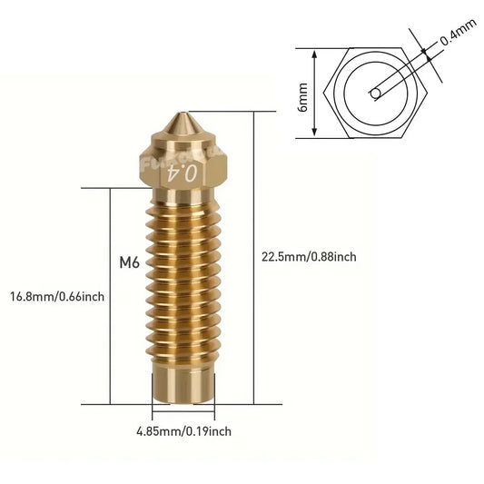 Fukdow Neptune Düsen Highspeed-Düse - 0,2/0,4/0,6 mm