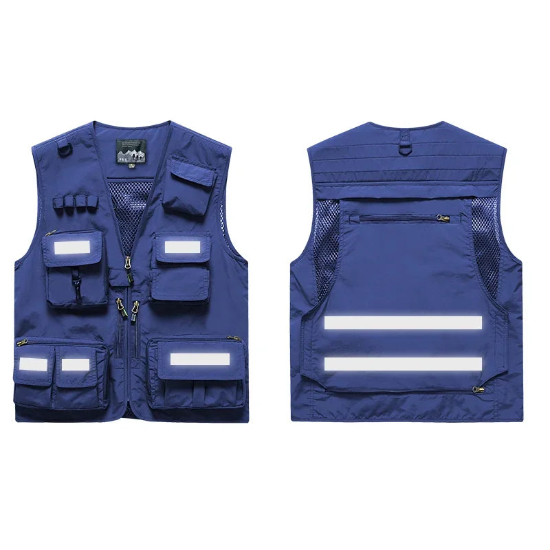 OutGear MultiPocket Jagdweste - 12 Taschen, Mesh, L