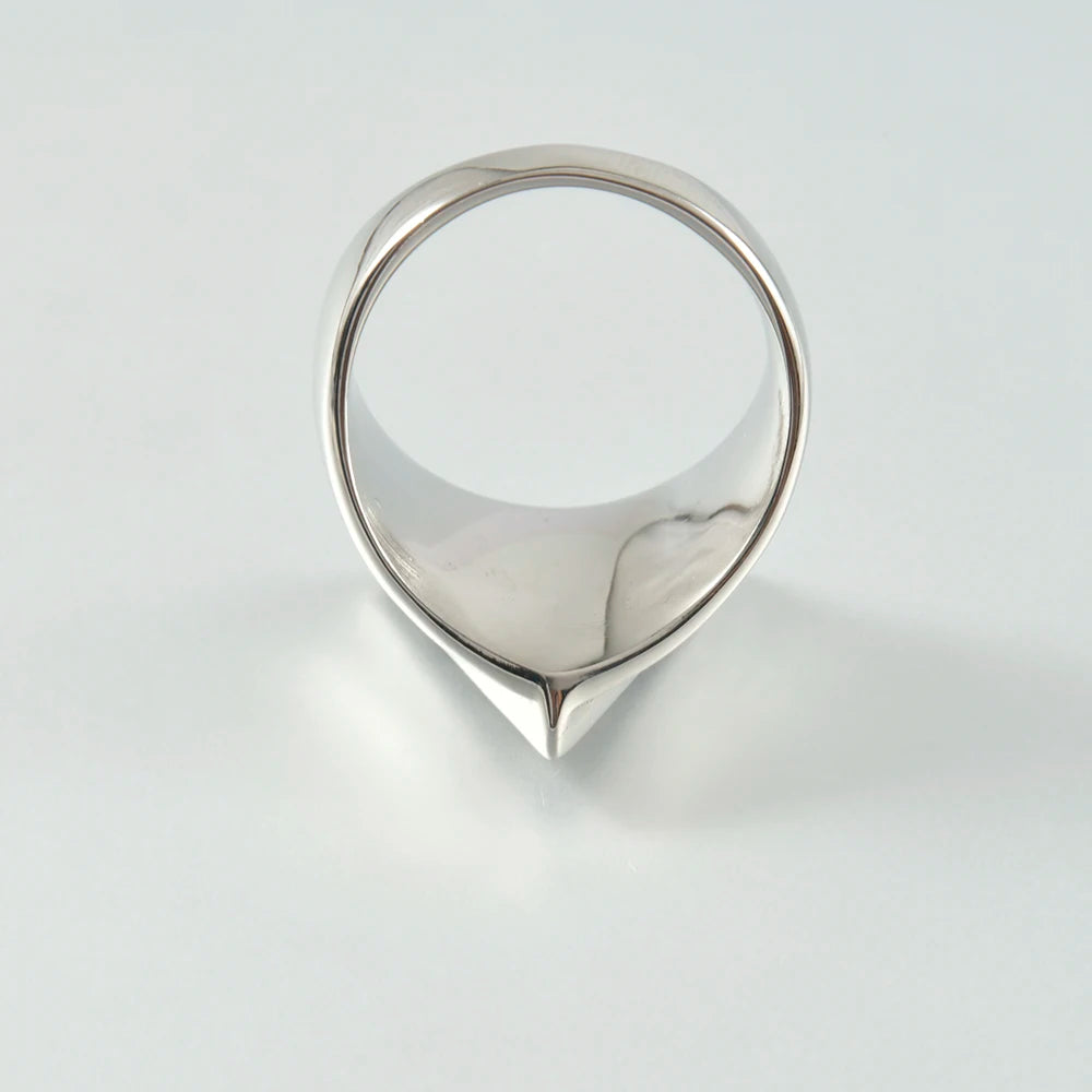 tajam BR231213 Glänzender Punk Ring - 316L Edelstahl 8mm