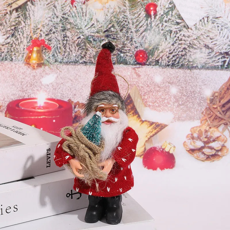 Choice Weihnachtsmannfigur Handgefertigt - Größe ca. 20 cm, Sitzend