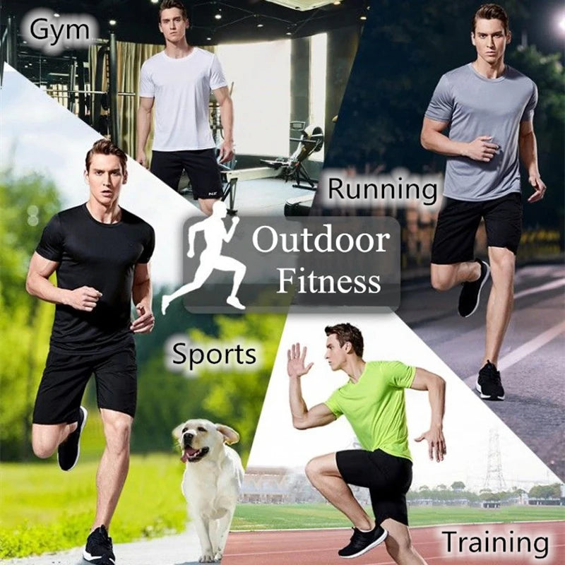 Sport-Shirt 2025: GENDAWAY Men's Quick Dry Short Sleeve Gym Running - Moisture Wicking Round Neck T-Shirt Training Exercise Sport Tops Lightweight Collection