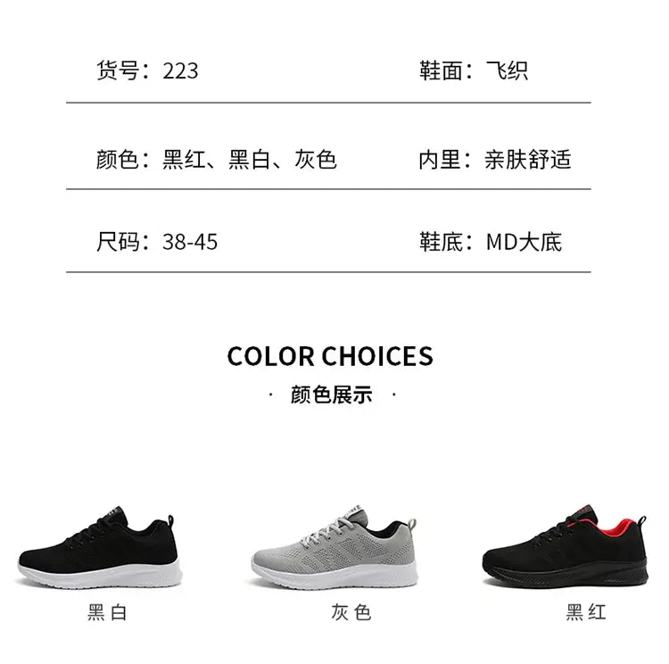 Sneakers for Mens 2023 Man Running Sport Shoes Summer New Mesh Sneakers for Man's Outdoor Lightweight Fitness Tennis Zapatillas