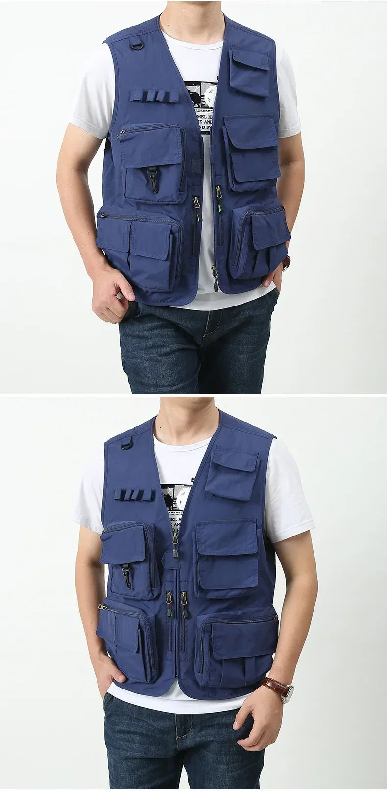 OutGear MultiPocket Jagdweste - 12 Taschen, Mesh, L