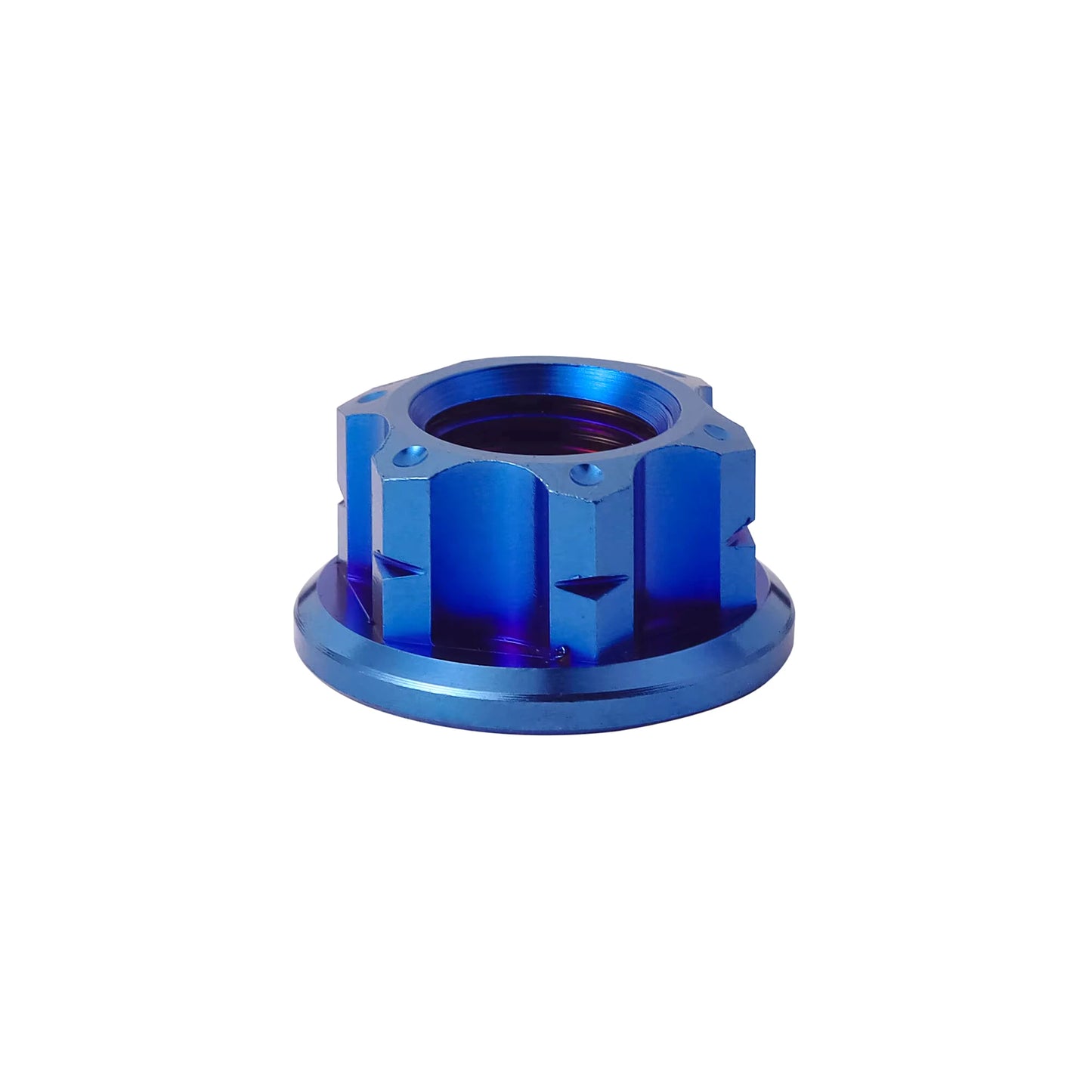 XMSJ Hex Sechseck Flansch Titan Muttern M6 M8 M10 M12 Hinterachse Sperrmutter für Fahrrad Motorrad Titan Befestigung