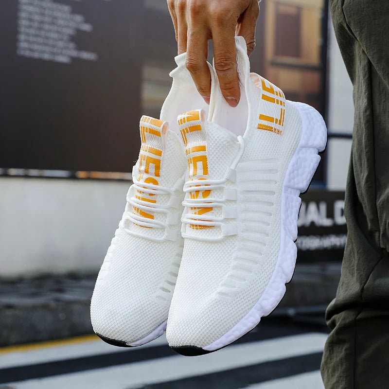 Sneakers Men's Shoes Are Lightweight Simple Fashionable Casual Outdoor Breathable Mesh Soft Soled Running Tenis Masculino Shoes