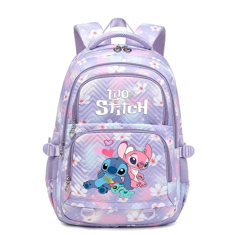 Lilo Stitch Schulrucksack 2025 - Große Kapazität Daypack für Mädchen Schultasche