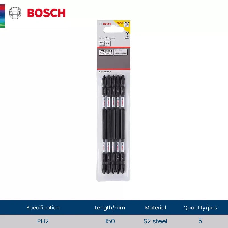 Bosch Resistant Impact Bits for Screwdriver Drill Accessories S2 Steel Metal Drills Bit Set for Bosch GDR/GDX Series Power Tools