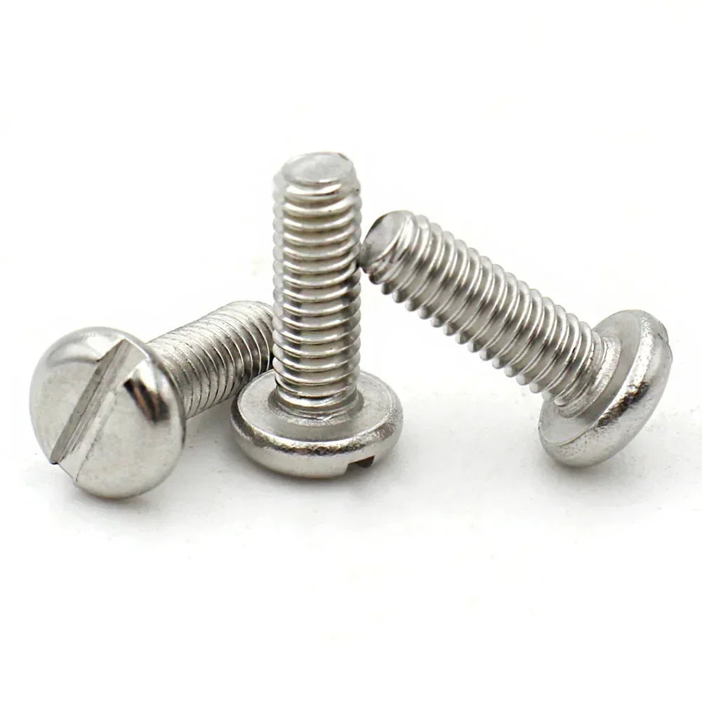 MENGJUE WJ1061C Rundkopf Schlitz - M1.6-M10 304 Edelstahl