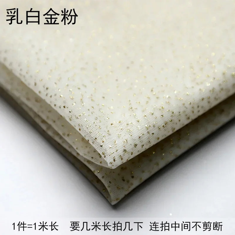 TüllPro Glitzer-Tüll - Chiffon Polyester 160cm Reißfest