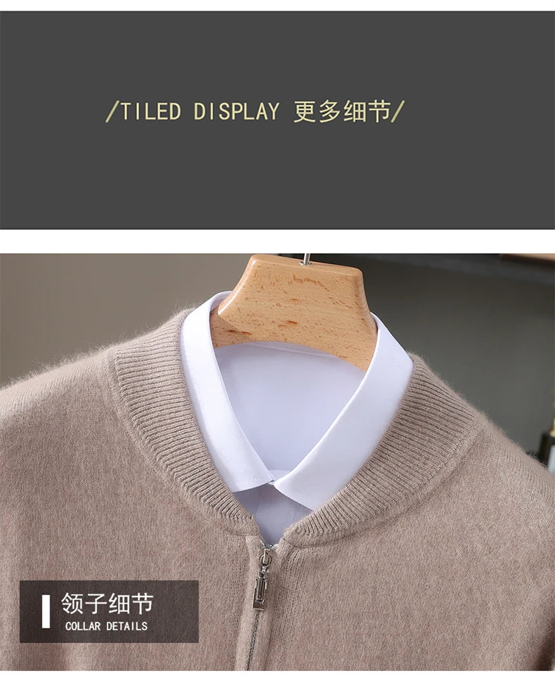 Snaoutofit Stehkragen Reißverschluss - Nerz Kaschmir M