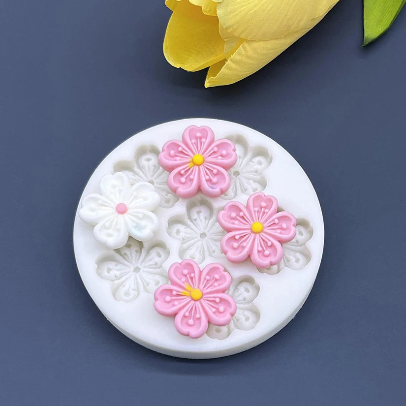 Flower Daisy Silicone Sugarcraft Mold Resin Tools Cupcake Baking Mould Fondant Cake Decorating Tools