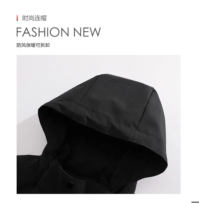 OutdoorPro Jacke wasserdicht - 8XL Kapuze PES winddicht