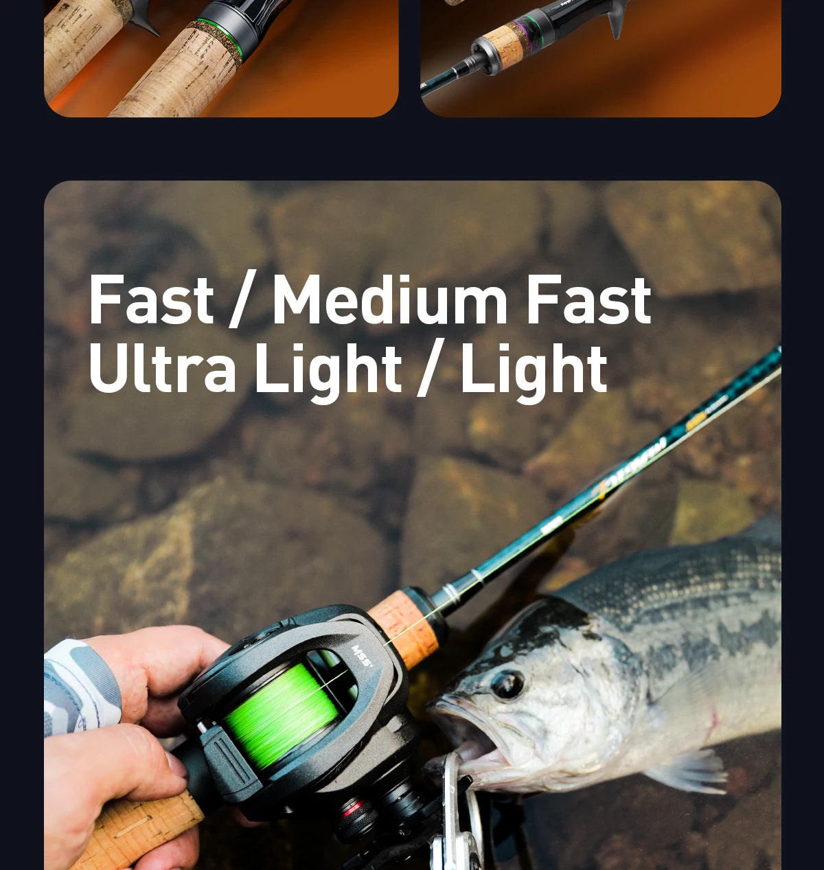 HANDING 78g Magic L Micro BFS Fishing Rod Carbon Fishing Rod Lure Weight 1-8g FUJI® O+A Guide Rings UL/L Casting Rod for Trout