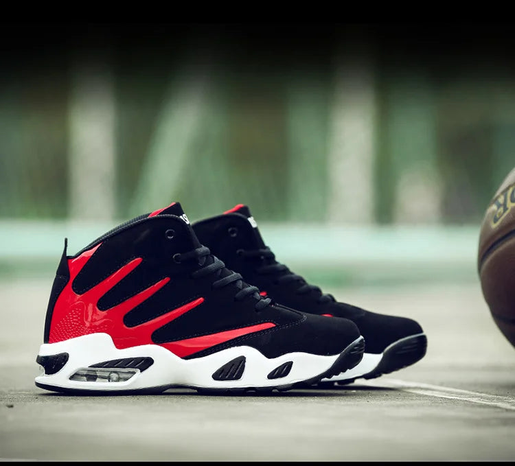 Shoes Men Sneakers Brand High Top Man Basketball Shoes Man Retro Breathable Leather Sports Shoes Male Trainers Zapatos Hombre