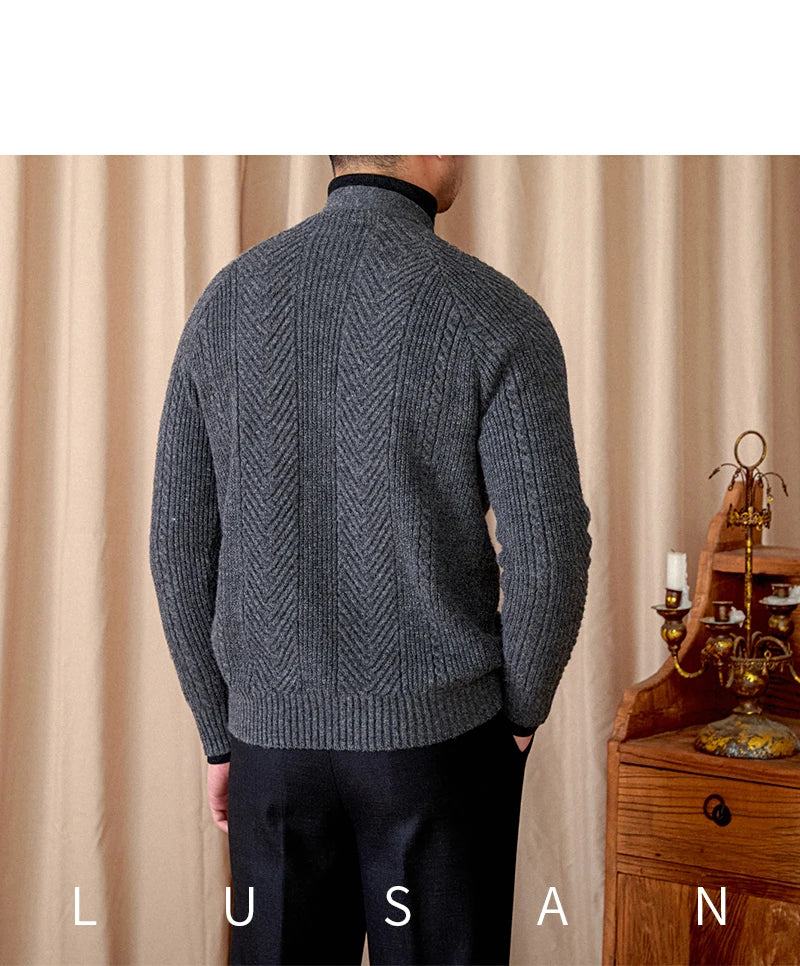 Heritage Vintage Wollcardigan V-Ausschnitt - Slim, Warm LXL