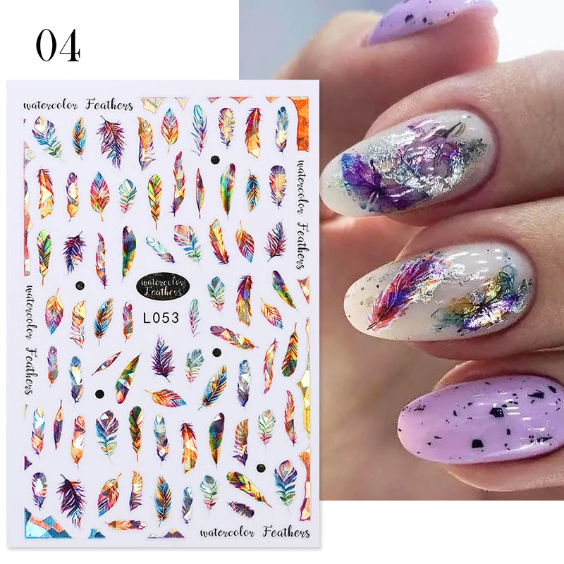 Designs 5D Relief Schmetterling Nagelsticker - 1 St 3D