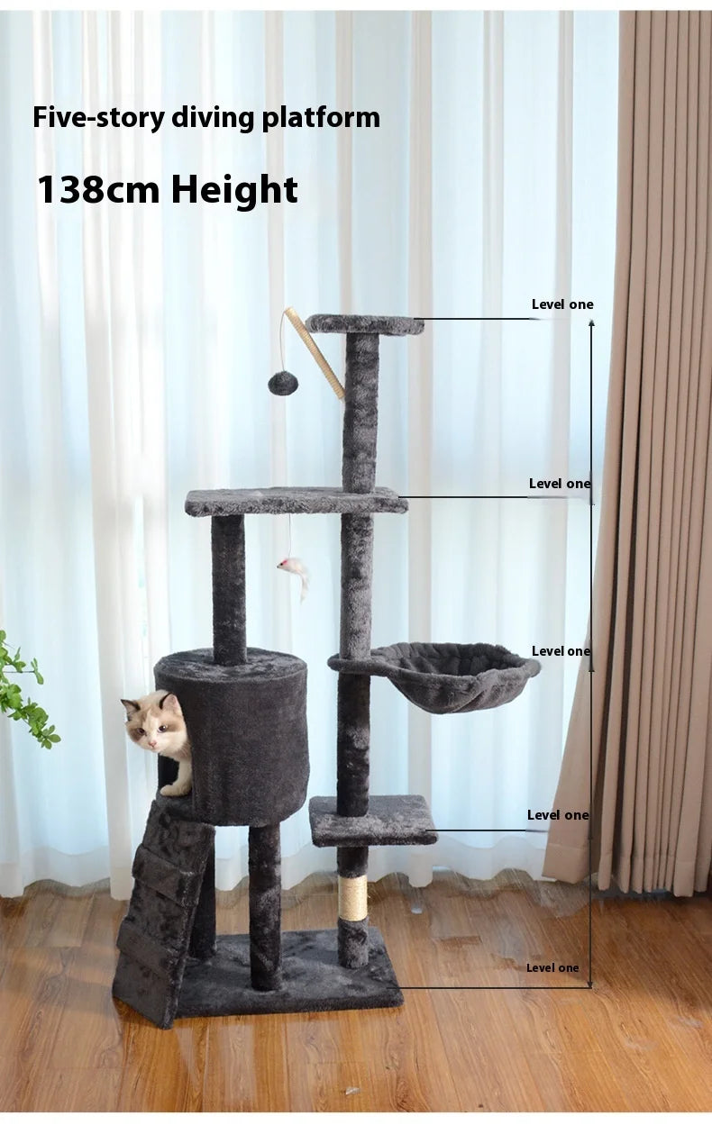 Cat climbing frame Big special tree nest integrated largejumping platform sisal column cat shelf
