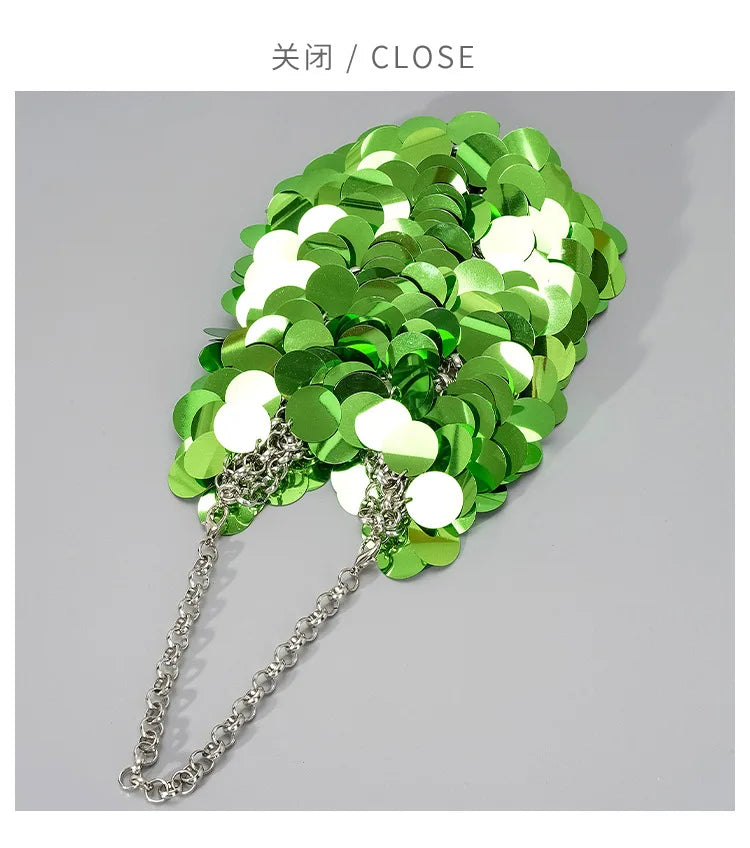 Fashion Sequins Crossbody Bag for Women Designer Metallic Women Handbags Shinny Party Shoulder Bags Luxury Evening Clucth Purses