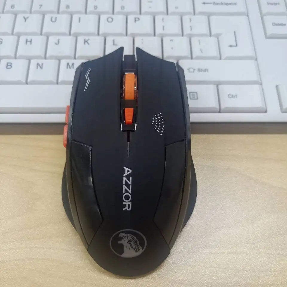 KuWFi Gaming Maus Leise Taste - 2400 DPI 2.4G Akku Optisch