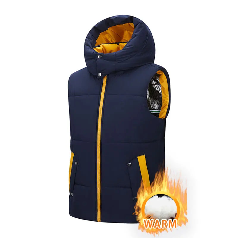 Ippolich Weste Winddicht - Kapuze, Gr. L, Polyester