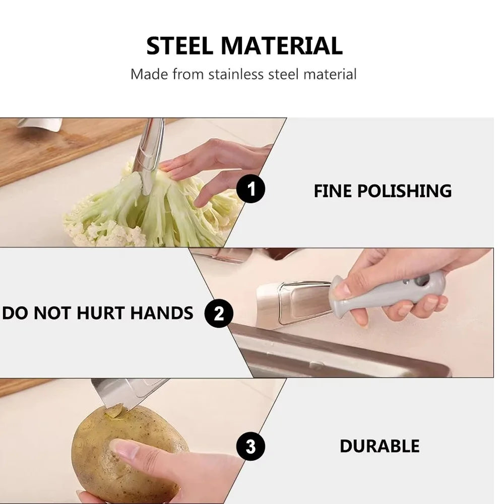 Edelstahl Schaber Enteiser Tragbar - 2 Stück 18 Cm Rostfrei