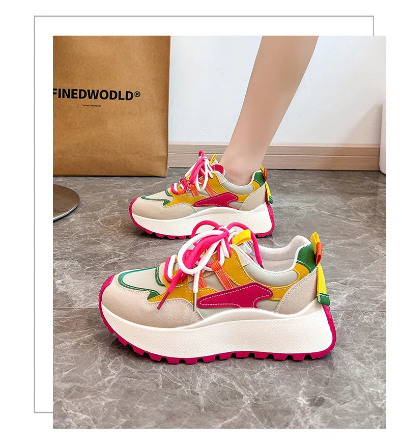 Women Sneakers Luxury Fashion High Top Women Boots Platform Casual Shoes Outdoor Running Shoes for Women Female Ladies Trainers