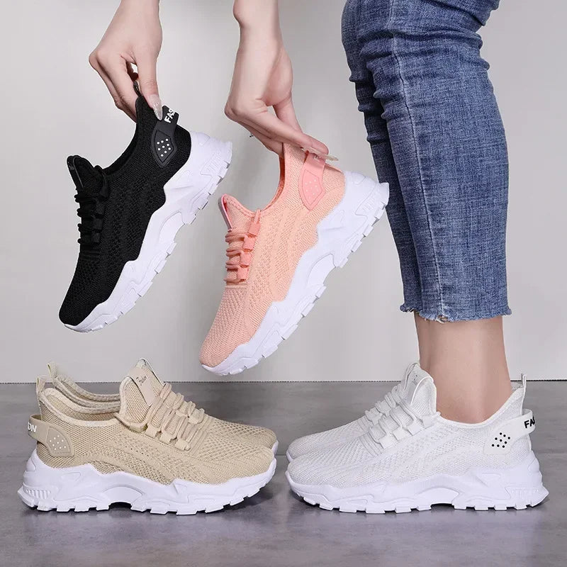 Damen-Sneaker 2025: Rollstep Women's Chunky Sneakers Lightweight Soft - Fashion Walking Shoes Breathable Tennis Sport Gym Workout Collection