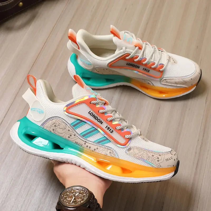 Herren Casual Sneakers Sommer - Stilvolle Gemischte Farbe Männer Schuhe - Y2K Hohe Qualität Jogging Walking Original Deals Breite Sports